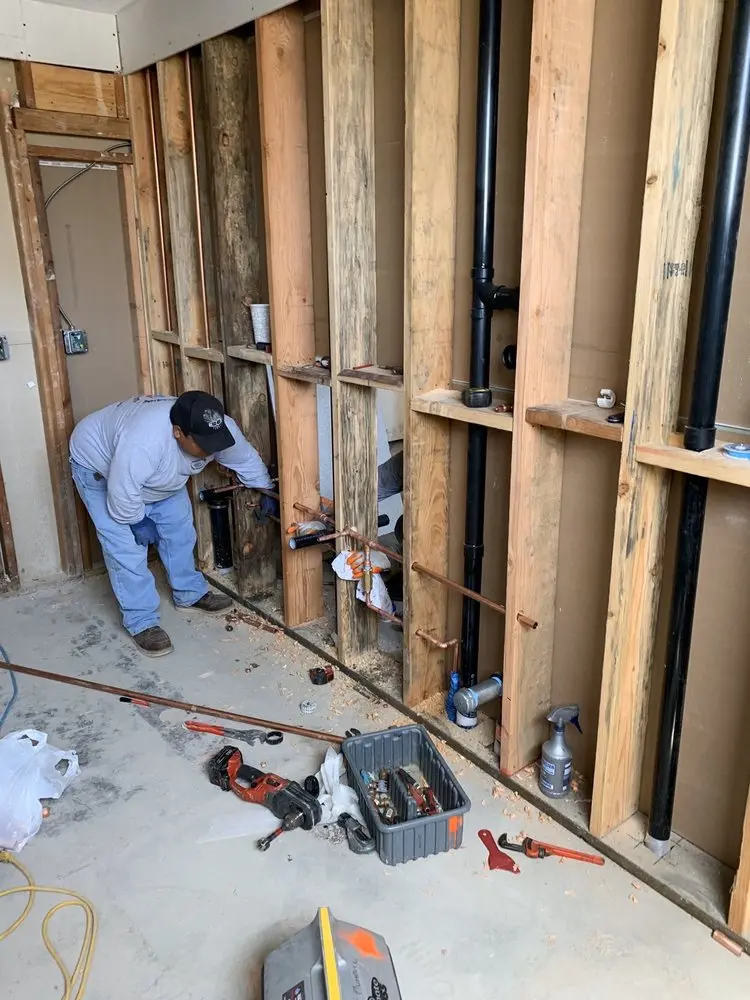 Commercial rough-in plumbing for Water Heater Replacement in Santa Cruz
